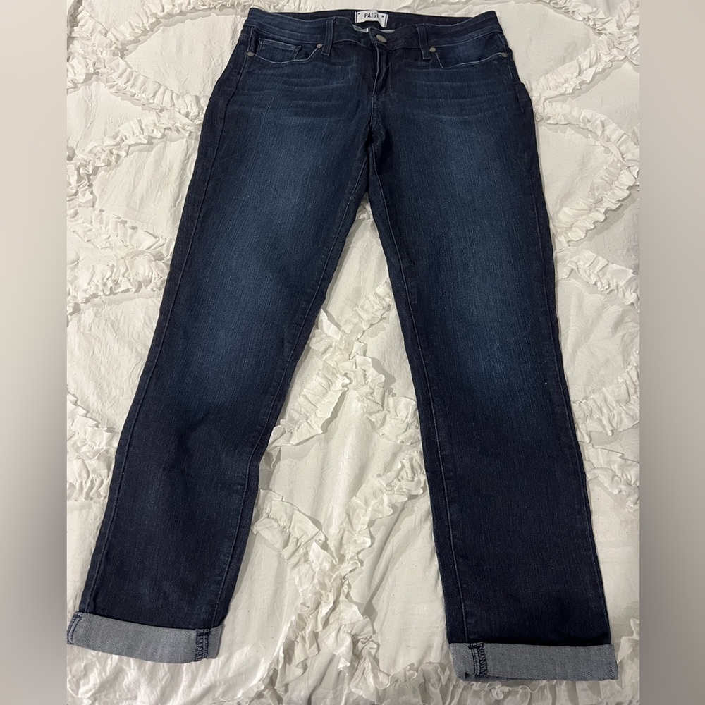 Paige Kylie Crop Jeans Tonal Duncan